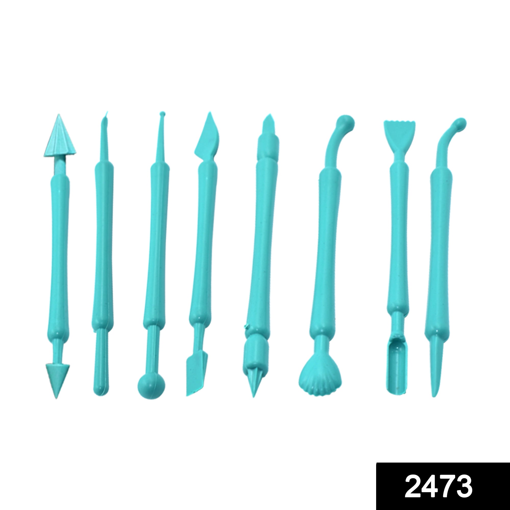 2473 Fondant Cake Decor Flower Sugar Craft Modelling Tools Clay Mould (8PC-Set) DeoDap