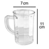 2409 Unbreakable Drinking Plastic Type Glass Set, Beer Mug, Set of 4 PCs, Transparent DeoDap