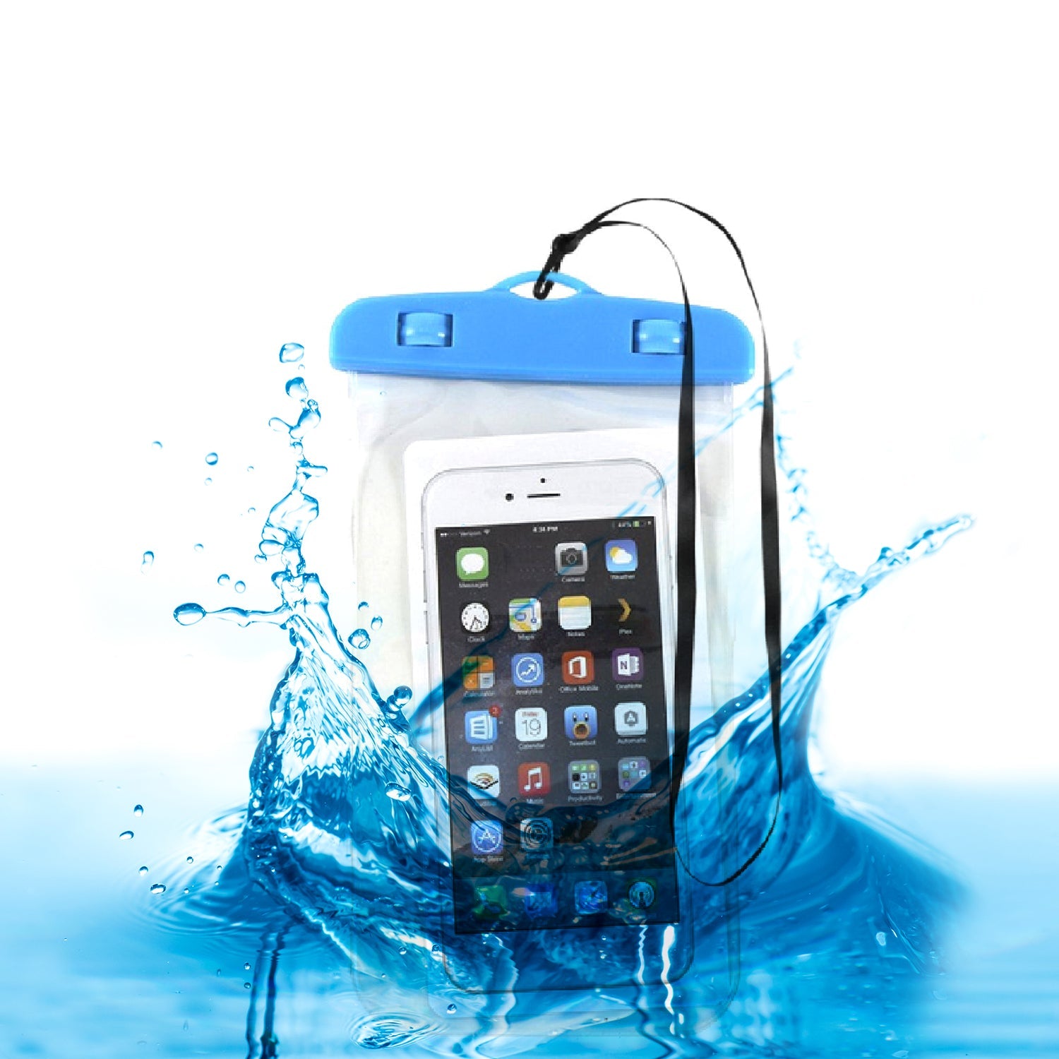 4635 Mobile Waterproof Sealed Transparent Plastic Bag / Pouch Cover for All Mobile Phones Eshaan Traders