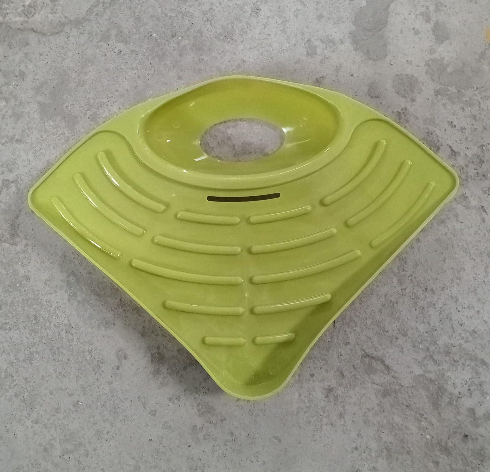 0861 Sink Strainer Basket Corner Kitchen Triangular Multi functional Drain Shelf Eshaan Traders