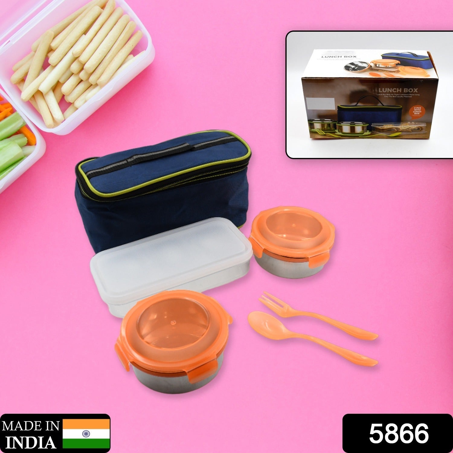 AIRTIGHT & LEAK PROOF STAINLESS STEEL CONTAINER MULTI COMPARTMENT LUNCH BOX CARRY TO ALL TYPE LUNCH IN LUNCH BOX & PREMIUM QUALITY LUNCH BOX IDEAL FOR OFFICE , SCHOOL KIDS & TRAVELLING IDEAL (3 Different Lunch Box) Eshaan Traders