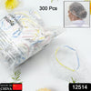 12514 Disposable Shower Caps for Women Thicker Waterproof and Individually Wrapped, Plastic Elastic Hair Bath Caps for Hotel and Spa, Hair Salon, Home Use, Portable Travel (pack of 300 Pc) Eshaan Traders