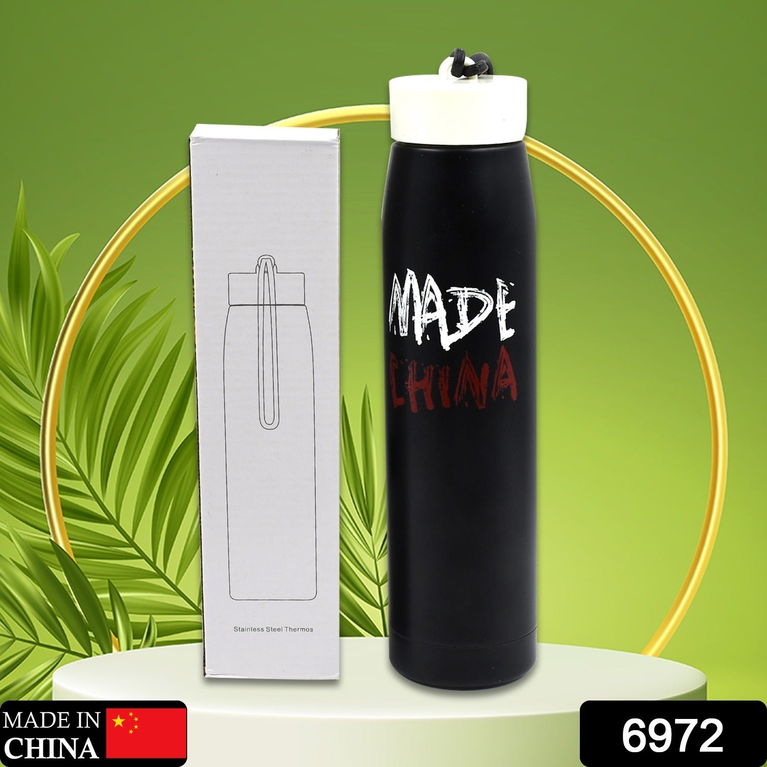 6972 STEEL BOTTLE TRAVEL WATER BOTTLE 320ML FOR HOME , OFFICE & SCHOOL USE. Eshaan Traders