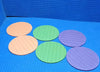 129 6 pcs Useful Round Shape Plain Silicone Cup Mat Coaster Drinking Tea Coffee Mug Wine Mat for Home Eshaan Traders