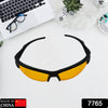 7765 Night Driving Glasses With Anti Glare Scratch Resistant Coating Eshaan Traders (1 PC) Eshaan Traders