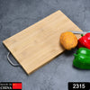 2315 Thick Wooden Bamboo Kitchen Chopping Cutting Slicing Board with Holder for Fruits Vegetables Meat Eshaan Traders