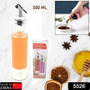 5526 300 ML Olive Oil Dispenser Bottle Leakproof Condiment Glass Container Non- Drip Spout Soy Sauce Vinegar Cruet Bottle for Kitchen Cooking BBQ Fry for Kicthen Home (300 ML) Eshaan Traders