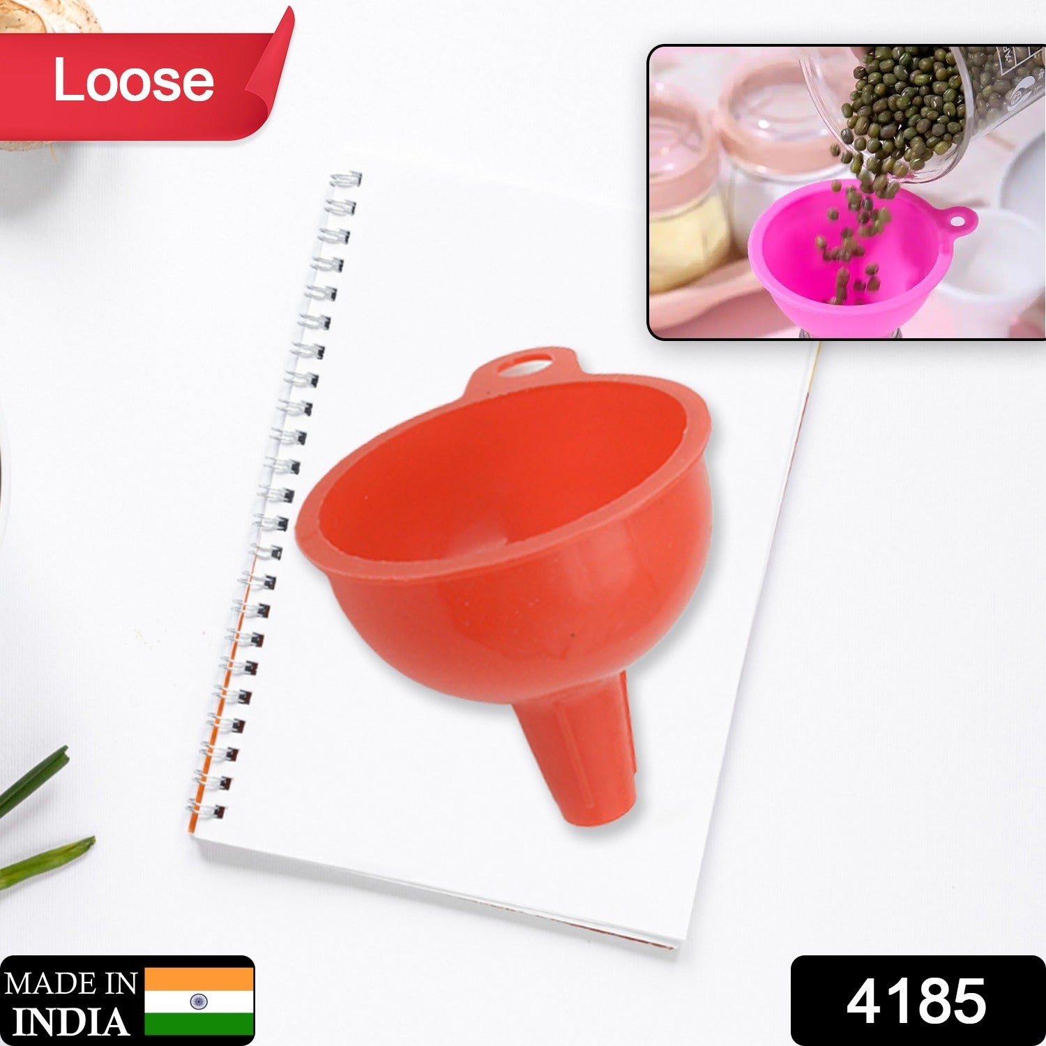 Silicone Funnel For Pouring Oil, Sauce, Water, Juice And Small Food-GrainsFood Grade Silicone Funnel Eshaan Traders