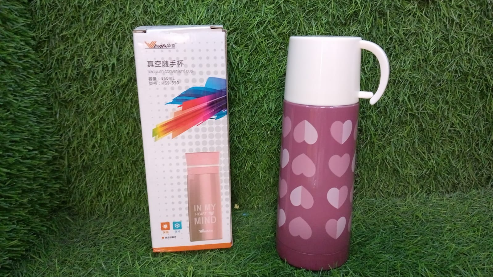 6847 DOUBLE WALL VACUUM STEEL BOTTLE TRAVEL WATER BOTTLE 300ML FOR HOME , OFFICE & SCHOOL USE Eshaan Traders