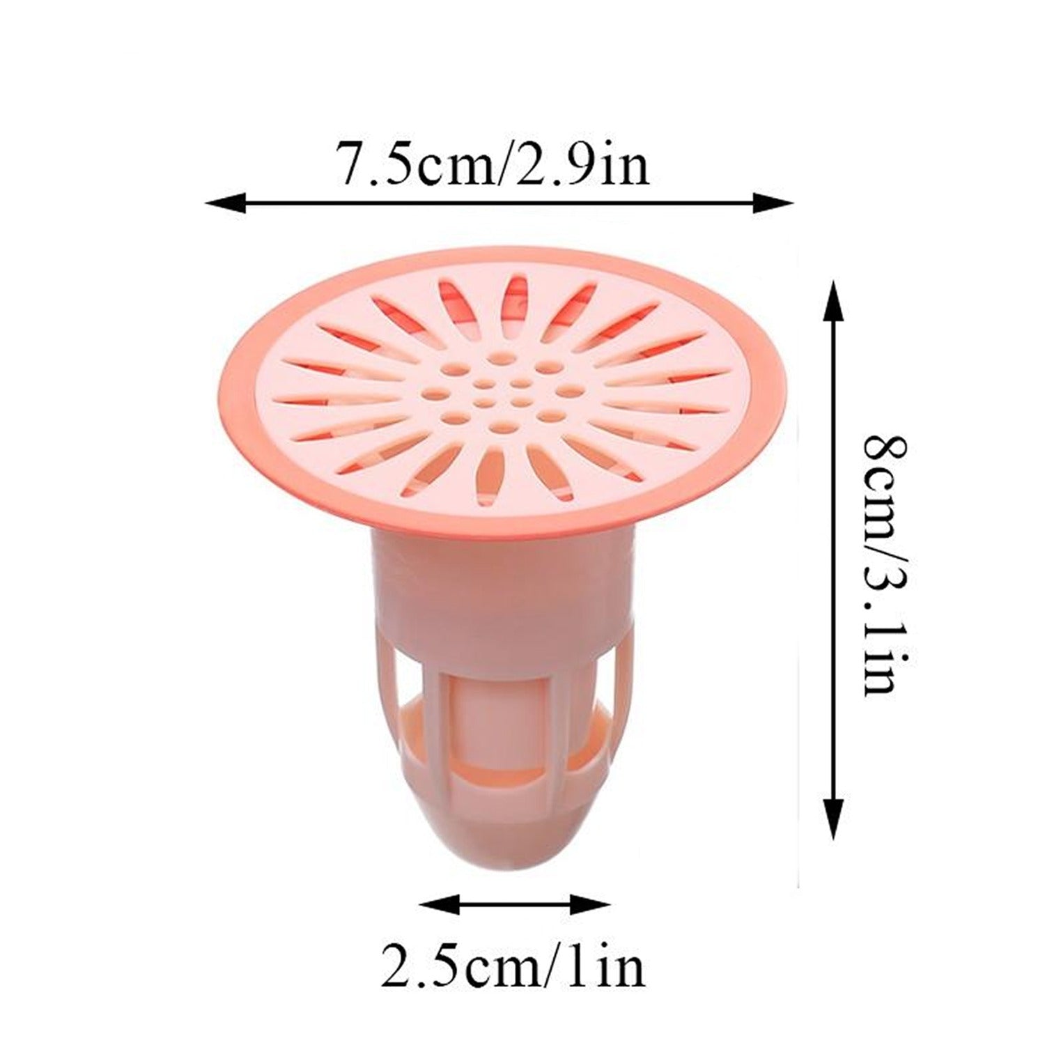 7968 Deodorant Floor Drain Core Silicone Drain Stopper Insectproof Anti-Odor Hair Trap Plug Trap for Kitchen Bathroom Toilet Eshaan Traders