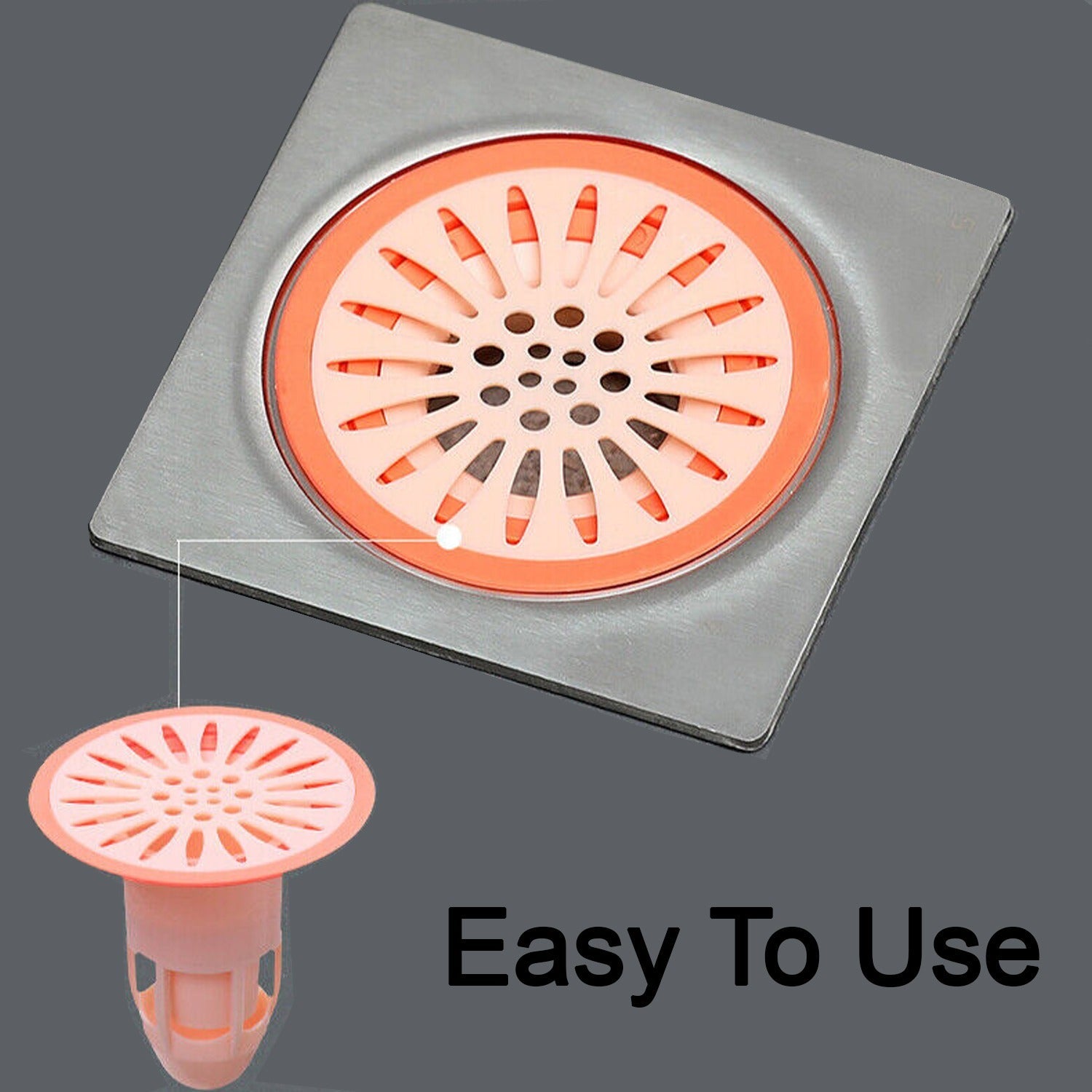 7968 Deodorant Floor Drain Core Silicone Drain Stopper Insectproof Anti-Odor Hair Trap Plug Trap for Kitchen Bathroom Toilet Eshaan Traders