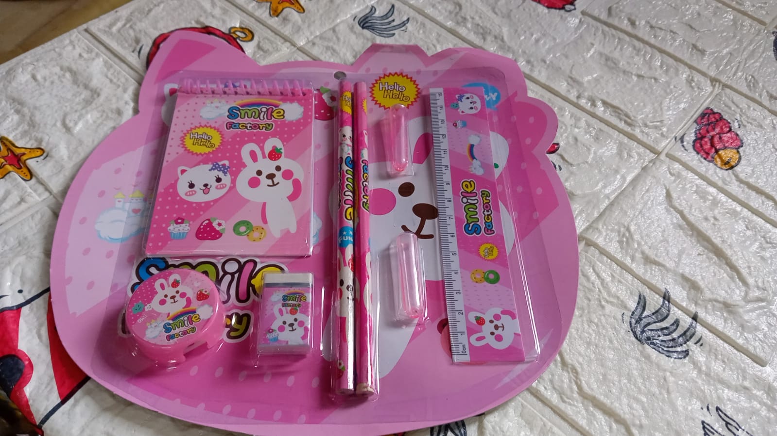 7958 8 in1 Mix Stationery Gift Set for Kids, Stationary Set Including Pencil Ruler Rubber Pencil Sharpener, Pencil Cover, School, Office Product Gift Eshaan Traders