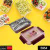 5954 Food‑Safe Materials Kids Lunch Box With steel  Spoon & chopsticks Compartment is Designed Made of 304 Stainless Steel Easy to Clean for School for Camping for Work for Home, Office Eshaan Traders