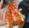 4527  Net Fabric Drawstring Pouch for Dry Fruits Packing, Organza Shagun Potli Baba, Wedding Party Favor Gift Bags Eshaan Traders