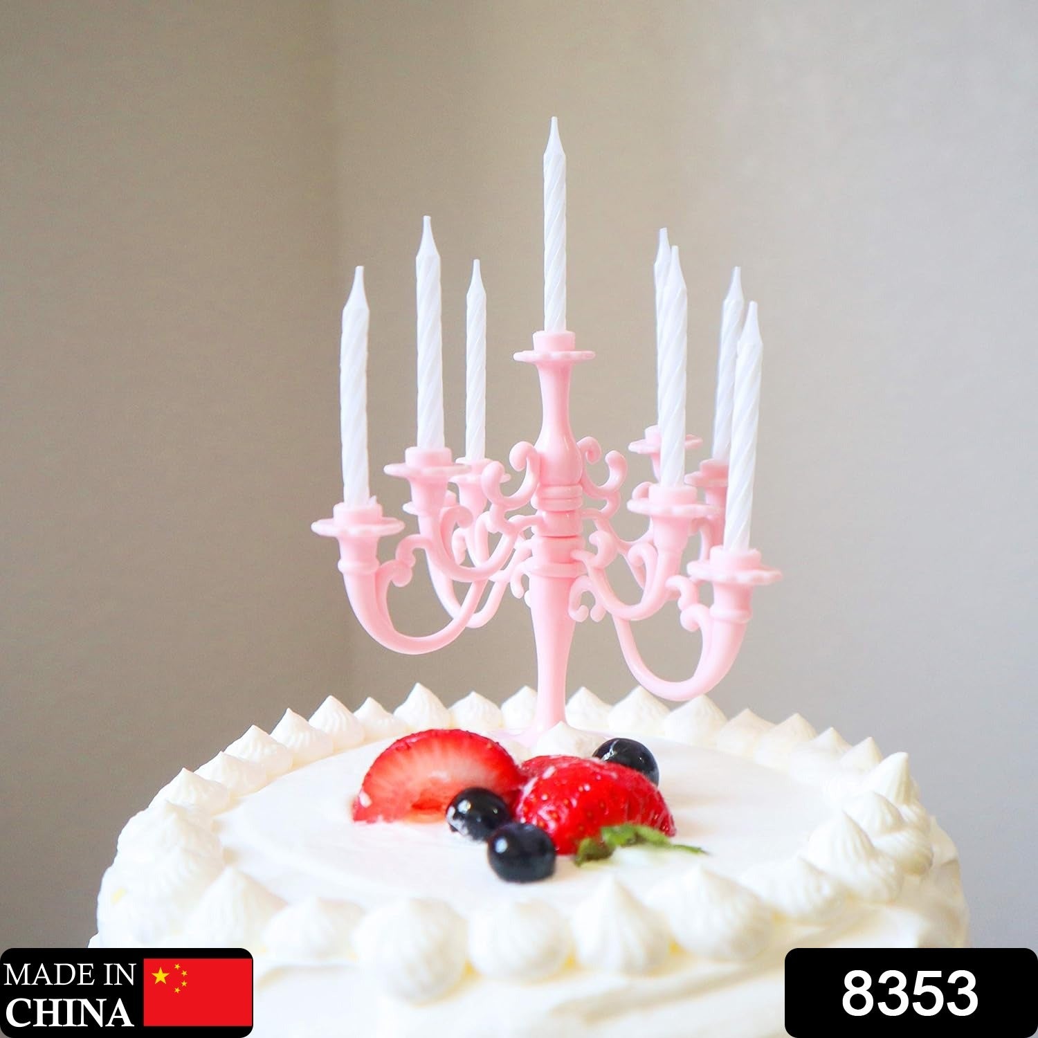 8353 Luxury Birthday Candles, Special Cake Candles Stand, Party and Event Unique Candle, Cake Topper with 9 Candles, Cake Candle Holders, Cake Decorations, Romantic Propose Candles Eshaan Traders