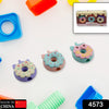 4573 Tree Small Sized Cartoon Themed Non-Toxic Donut Erasers, School Stationery | for Kids - Boys & Girls | Birthday Gift |Return Gift (3pc Set) Eshaan Traders