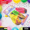 Big Size Balloons Kinds of Rainbow Party Latex Balloons for Birthday / Anniversary / Valentine's / Wedding / Engagement Party Decoration Multicolor (3 Pcs Set Eshaan Traders