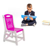 4631 Study Table And Chair Set For Boys And Girls With Small Box Space For Pencils Plastic High Quality Study Table (Pink) Eshaan Traders