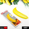 5897 Banana Slicer- Perfect for Fruit Salads Handle Plastic Banana Fruit Slicer Cutter Chopper Eshaan Traders