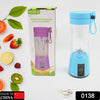 Multi-Purpose Portable USB Electric Juicer 6-Blades, Protein Shaker, Blender Mixer Cup (380 ML) Eshaan Traders