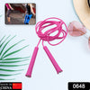 0648 3m Plastic adjustable wire skipping, skip high speed jump rope cross fit fitness equipment exercise workout Eshaan Traders