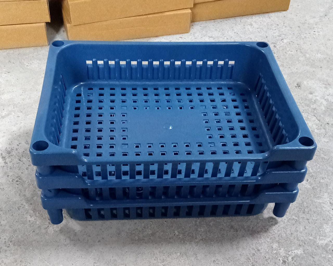 0803 Multipurpose Plastic Storage Rack Oraganiser - 3 pcs Eshaan Traders