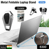 6300 Mini Premium Metal Folding Portable Stand Compatible with Every Laptop, Keyboard and Tablet Eshaan Traders