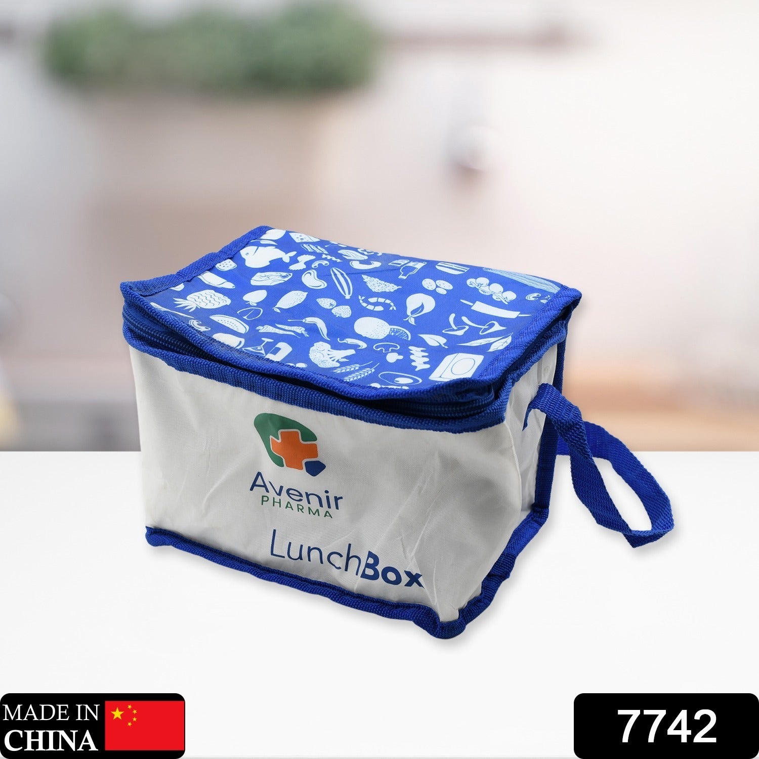 7742 Lunch Bag, Waterproof Insulated Lunch Bag Women Men kids Reusable Lunch Box, Snack Picnic Bag, Mini Lunch box Bag for School Swim Fishing Picnic Small Eshaan Traders