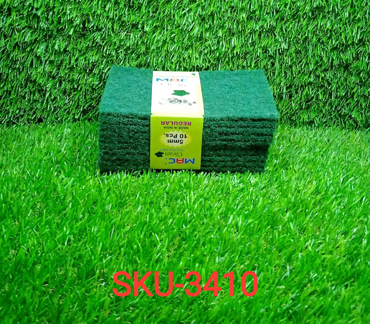 3410 Scrub Sponge Cleaning Pads Aqua Green  10PCS Eshaan Traders