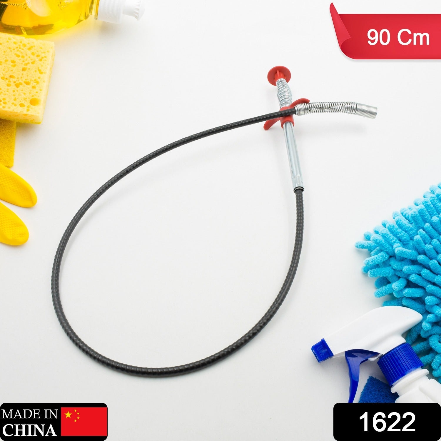 1622 Multifunctional Cleaning Claw Pilpe Cleaner Drainage Block Remover Drain Spring Pipe Dredging Tool, Drain Cleaning Tool for Hair Drain Drain Cleaner Sticks drain pipe clearer ( 90 Cm) Eshaan Traders