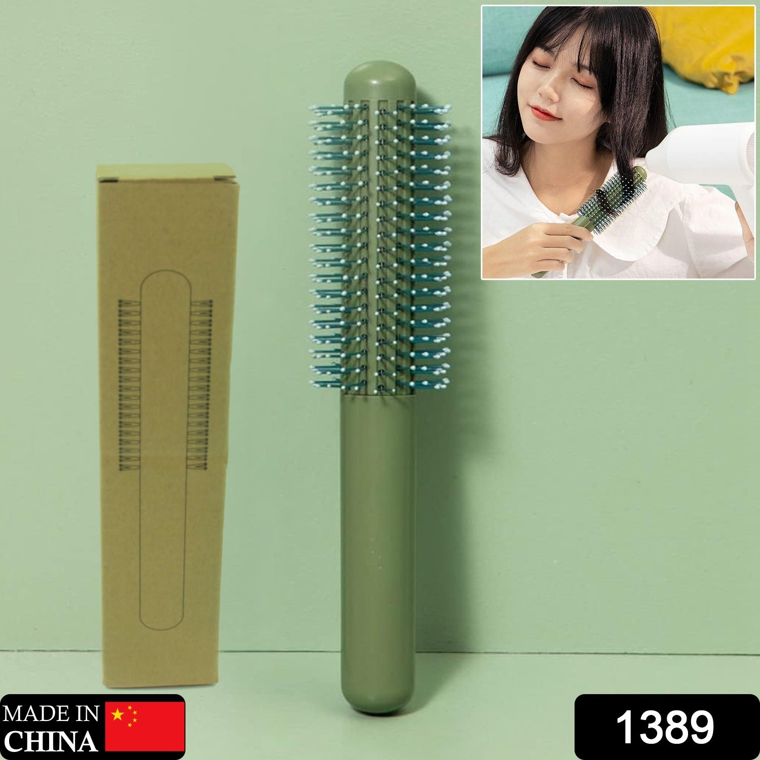 Massage Comb, Air Cushion Massage Hair Brush Ergonomic Matt Disappointment for Straight Curly Hair Cushion Curly Hair Comb for All Hair Types, Home Salon DIY Hairdressing Tool  (1 Pc) Eshaan Traders