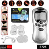 6728  Multifunctional Massager, Acupuncture Machine Electric Digital Therapy neck back electronic pulse full body massager Therapy Pulse Muscle Relax Massager & Meridian, 2 Electrode Pads,  health care equipment, Massager Set (Adapter Not Included) Eshaan Traders