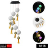 8318 Solar Crystal Ball Wind Chime, Color Changing Solar Powered LED Hanging Wind Chime Light Mobile for Patio Yard Garden Home Outdoor Night Decor, Gifts Eshaan Traders