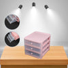 1141 Desktop Storage Box Transparent Small Drawer Desk Plastic Mini Storage Box Rabbit Stationery Storage Box DeoDap