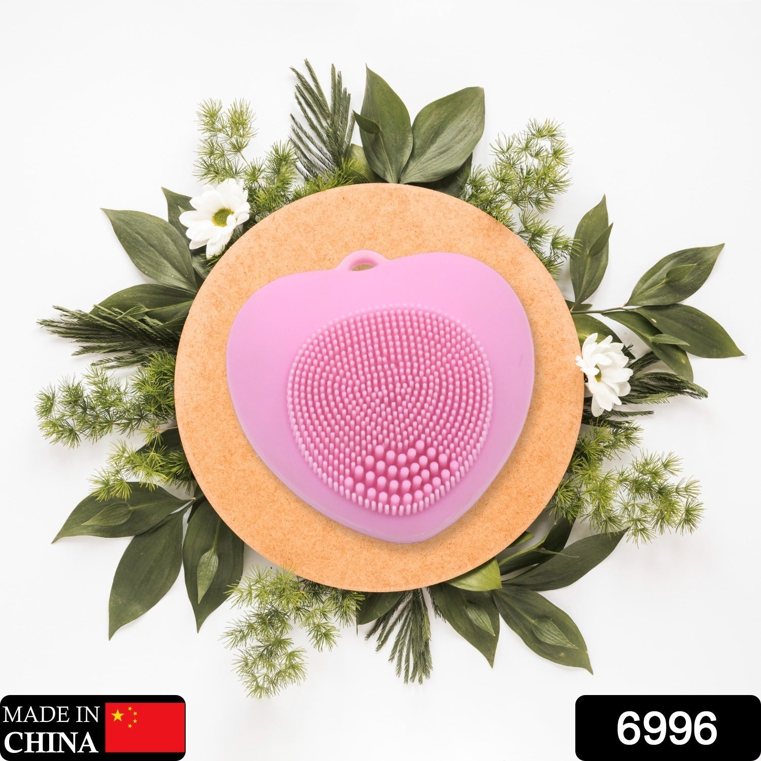 6996 Waterproof Face Wash Brush, Face Scrubber Facial Cleansing Brush Exfoliating Silicone Face Hot Compress Scrubber Cleaning, for Deep Skin Care Heart Shaped, for Women for Home Eshaan Traders