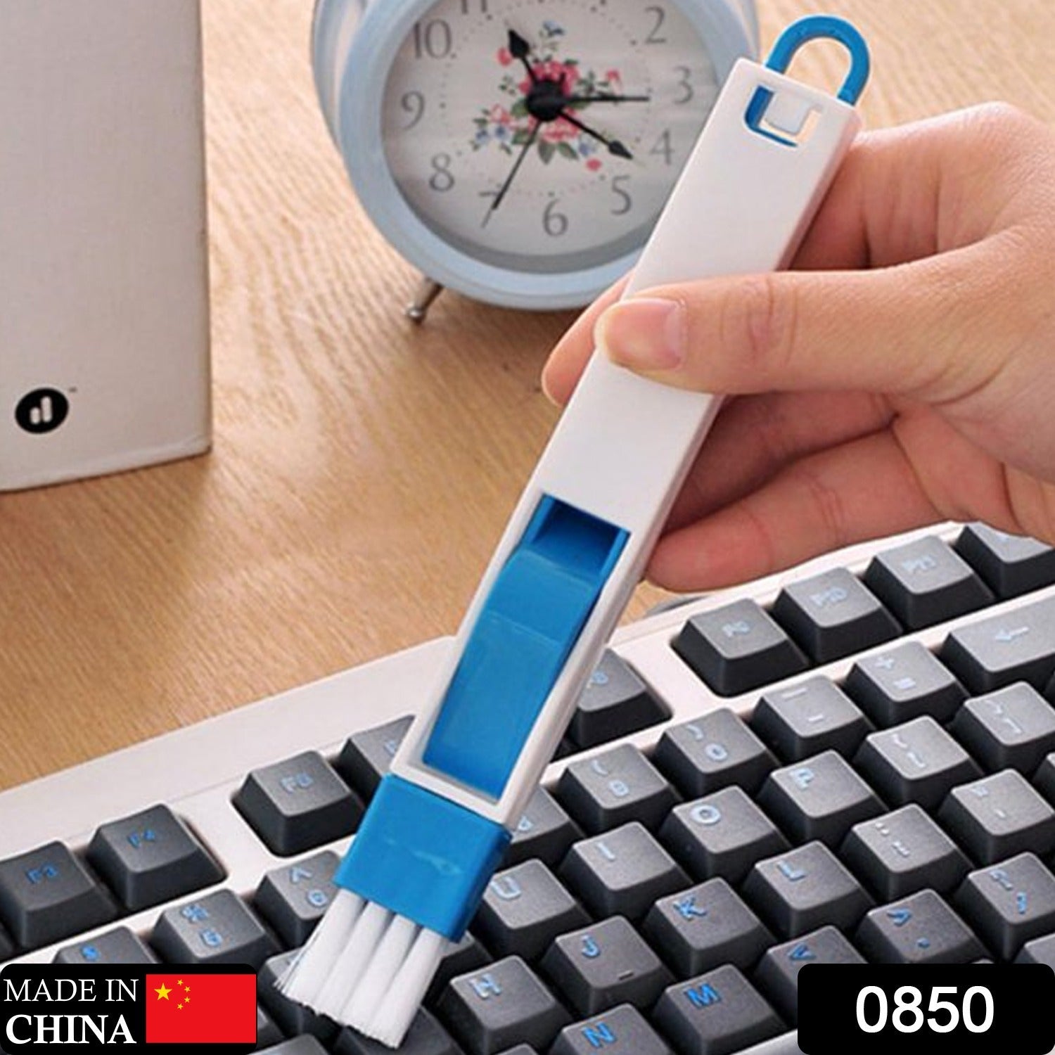 0850 2 in 1 Multi-Function Plastic Window Slot Keyboard Wardrobe Dust Removal Cleaning Brush Eshaan Traders