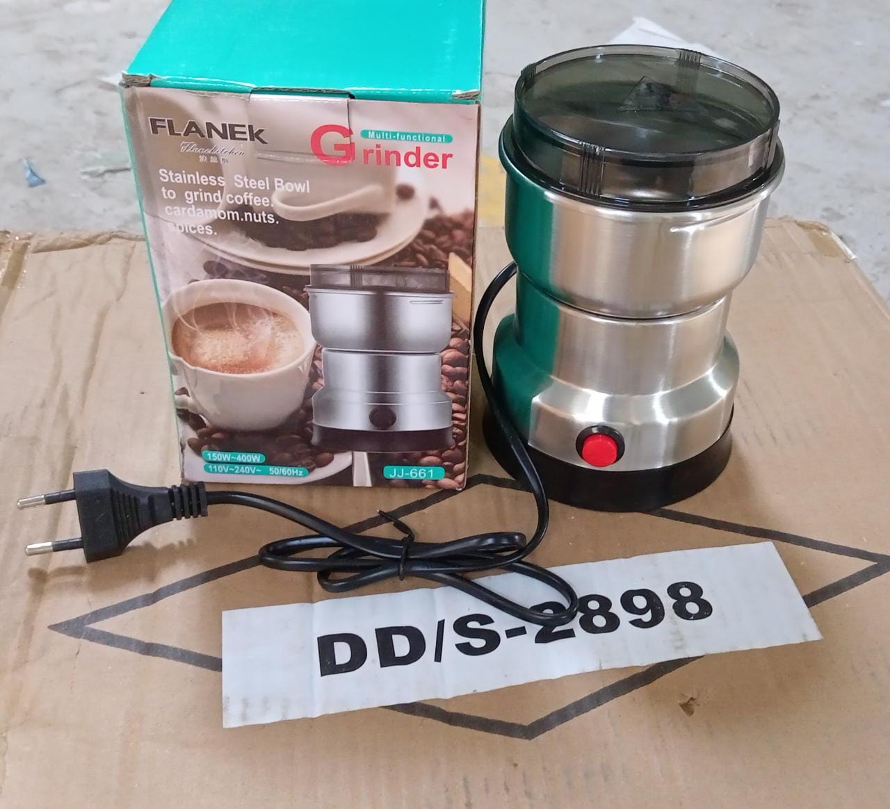 2898 Multifunction Grinder Machine Electric Cereals Grain Mill Spice Herbs Grinding Machine Tool Stainless Steel Electric Coffee Bean for Home Eshaan Traders