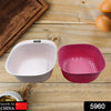 5960  2 in 1 Kitchen Strainer Bowl Set Plastic Drain Basket Creative Fruit Basket Vegetables Basket Wash Fruit Basket Storage Basket Eshaan Traders