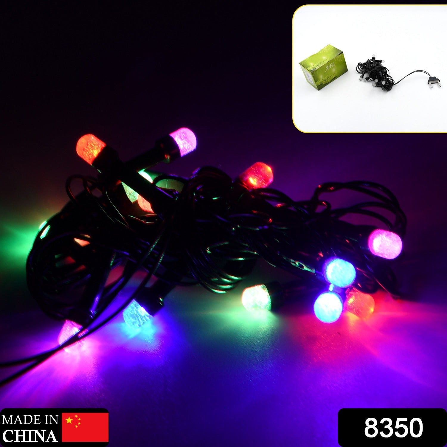 8350 3Mtr Home Decoration Diwali & Wedding LED Christmas String Light Indoor and Outdoor Light ,Festival Decoration Led String Light, Multi-Color Light 1.4MM (15L 3 Mtr) Eshaan Traders