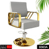 9363A  Modern Regular Chair with Hydraulic Lift for Home Office Hotel Cafe Chair (1 Unit Silver & Gold) Eshaan Traders