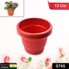 0745 Plastic Heavy Duty Plant Container Pot/Gamla for Indoor Home Decor | Outdoor Balcony Garden 13cm (pack of 1 pc) Eshaan Traders