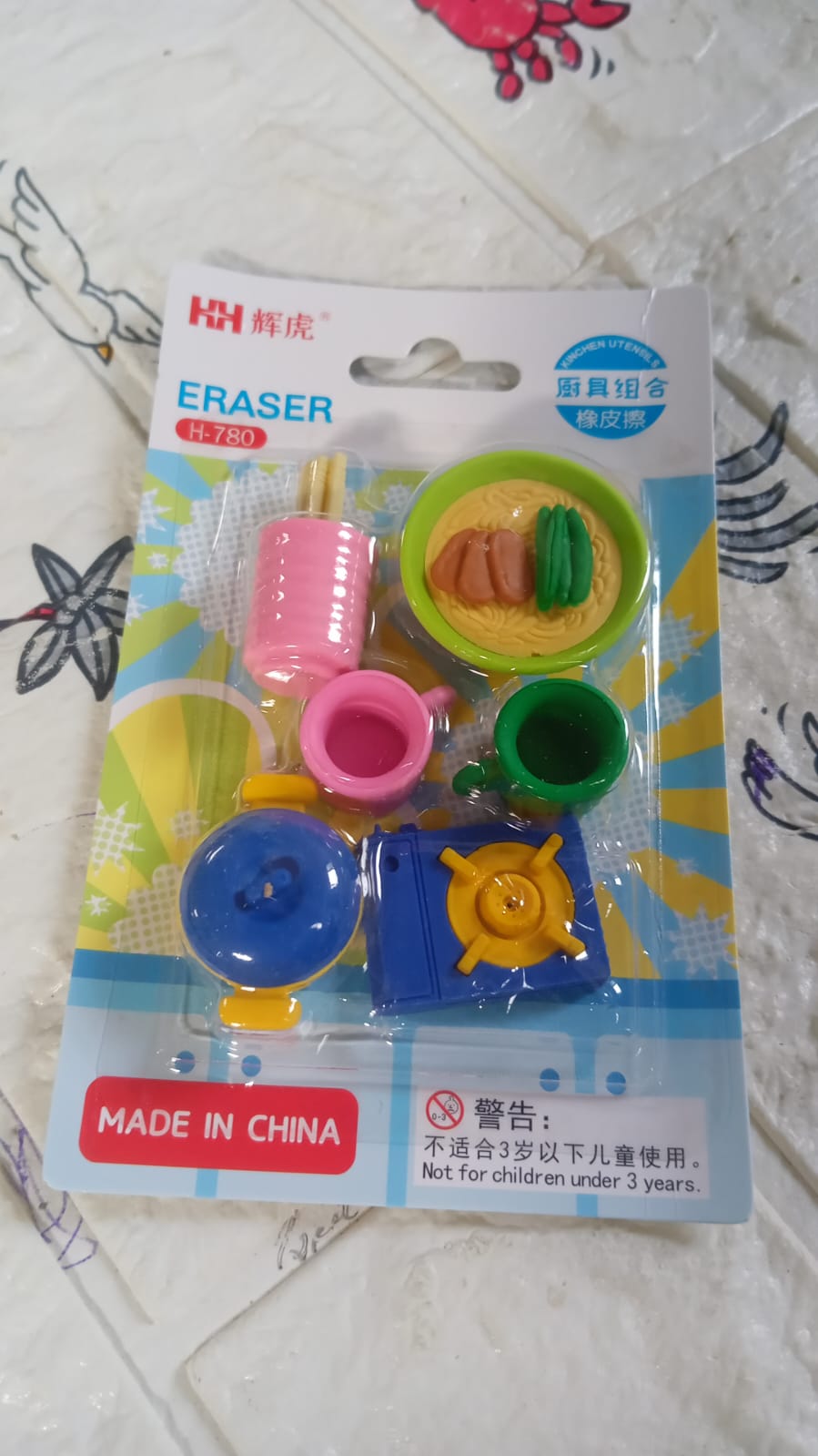 4574  Kitchen Appliances Shape Eraser, Mini Eraser Simulated Cookware Creative Cute Novelty Eraser, Children Day, Birthday Return Gifts for Kids, Childrens, Boys, Girls Kitchen Utencils Set Shaped Erasers  Set Pack of 6 Eshaan Traders