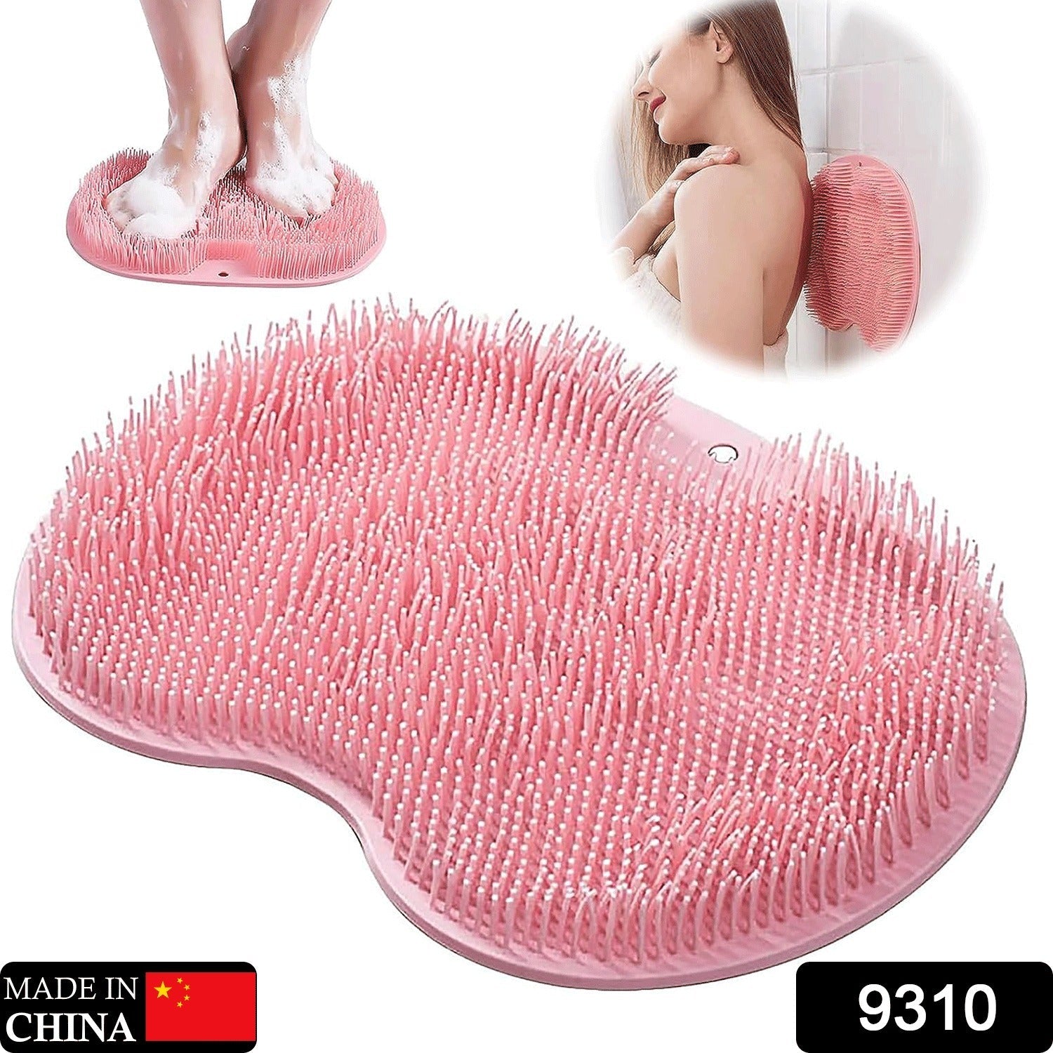 9310 Silicone Bath Massage Cushion with Suction Cup, Shower Foot Scubber Brush Foot Bath Mat Scrubber, Anti-Slip Exfoliating Dead Skin Massage Pad Lazy Wash Feet Bathroom Mat Eshaan Traders