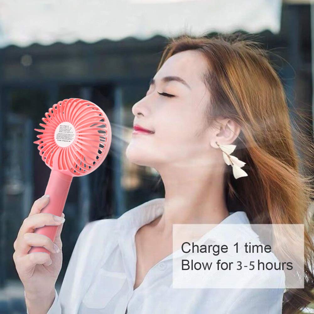 4813 PORTABLE CLASSIC HAND FAN TABLE FAN 3 STEP SPEED SETTING FAN PERSONAL DESK FAN SUITABLE FOR OFFICE , SCHOOL & HOME USE (battery not included) Eshaan Traders