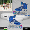 7554  Inline Skates With Led Flashing Light Wheel With Adjustable Length Skate Premium High Quality Skates Pair (Roller Skate) Eshaan Traders