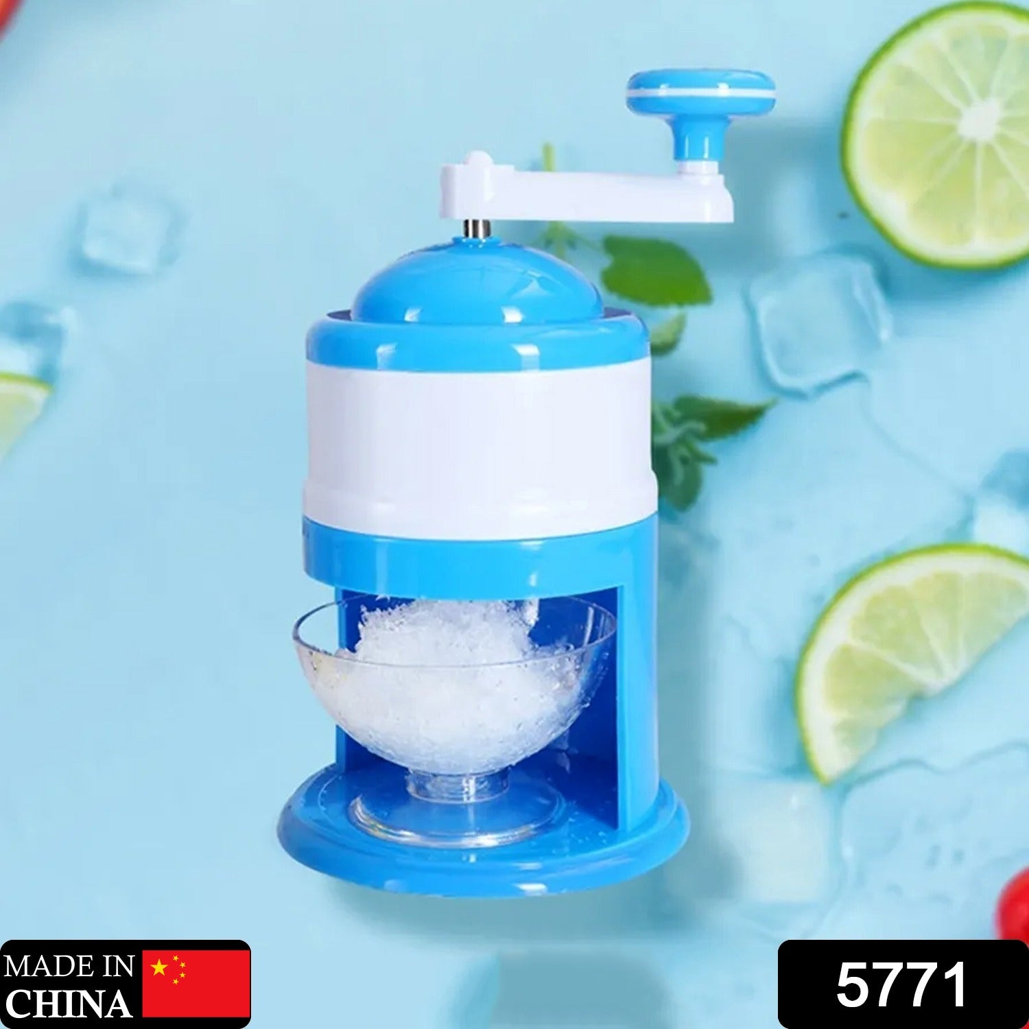 5771 Portable Gola Maker Ice Crusher and Shaved Ice Machine, Hand Shaved Ice Machine Manual Fruit Smoothie Machine Mini Household Ice Shaver Small Ice Crusher Eshaan Traders