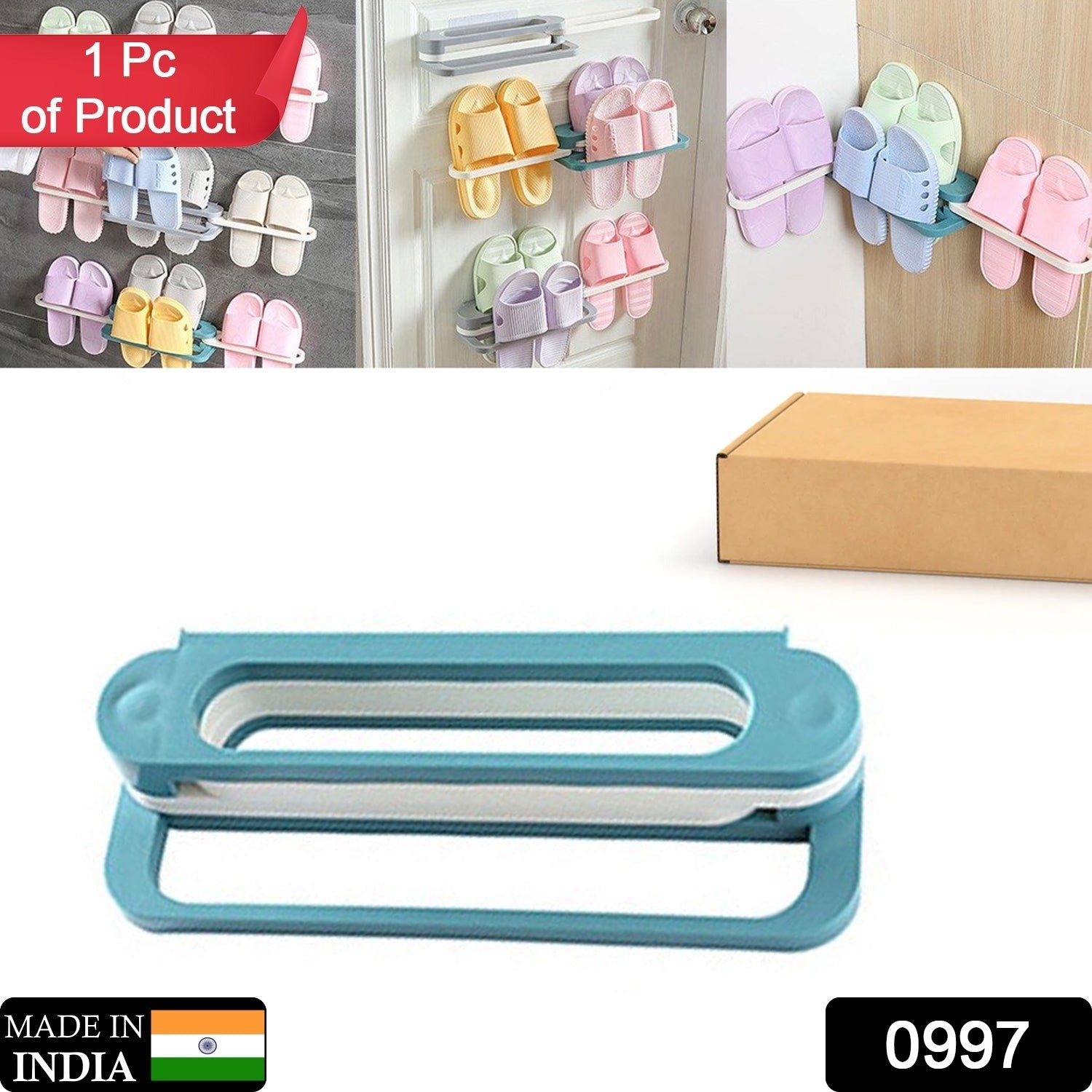 Multifunction Folding Slippers / Shoes Hanger Organizer Rack Eshaan Traders