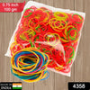 RUBBER BAND FOR OFFICE/HOME AND KITCHEN ACCESSORIES ITEM PRODUCTS, ELASTIC RUBBER BANDS, FLEXIBLE REUSABLE NYLON ELASTIC UNBREAKABLE, FOR STATIONERY, SCHOOL MULTICOLOR Eshaan Traders