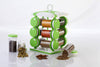 2036 Spice jar Set - Food Grade Plastic 12pcs Spice jar (Brown Box) Eshaan Traders