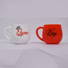 4764 King & Queen Printed Couple Matching Coffee/Tea Plastic Coffee Mug (300ml Set of 2) DeoDap